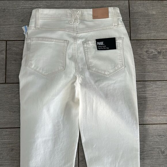 Paige Denim Sarah Slim High Rise Slim Leg Jeans New! - Picture 8 of 13